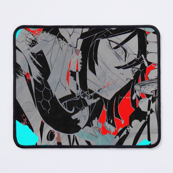 Item preview, Obanai Iguro Demon Slayer Monochrome Crimson Closeup designed and sold by B5fivemerch.