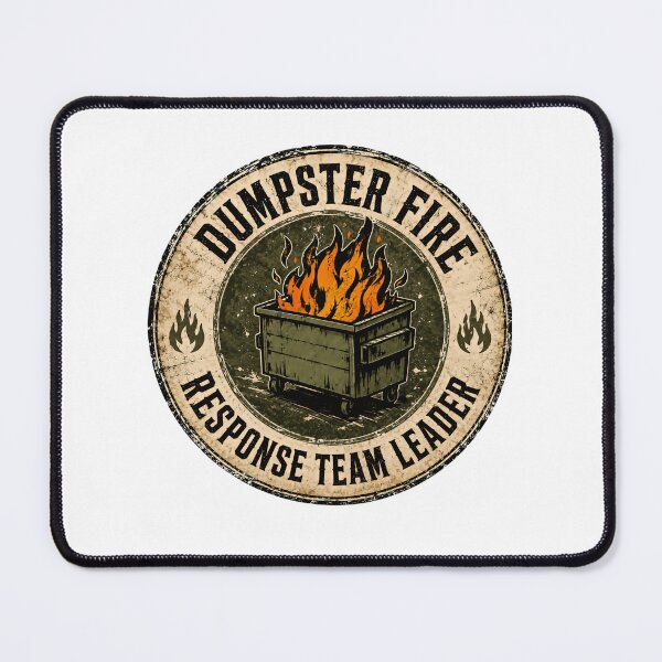 Item preview, Dumpster Fire Response Team Leader Crisis Management Humor Gift designed and sold by HumansStuck12.