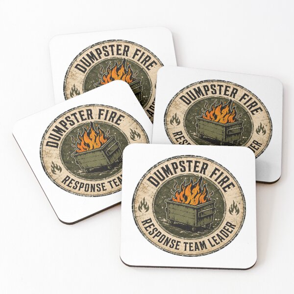 Item preview, Dumpster Fire Response Team Leader Crisis Management Humor Gift designed and sold by HumansStuck12.