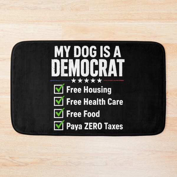 Item preview, Funny My Dog Is A Democrat Political Satire Liberal Puppy Dog Owner Gift designed and sold by PhocoNibict.