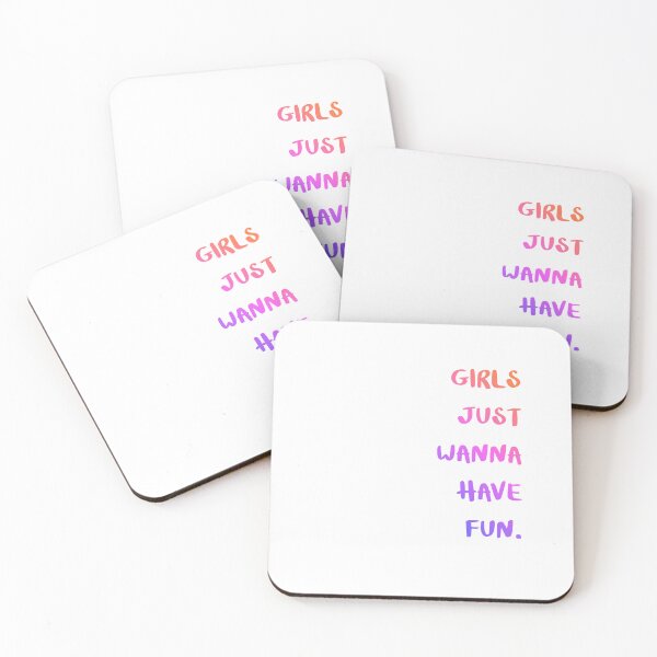 Item preview, Girls Just Wanna Have Fun Typography designed and sold by Between-Words.