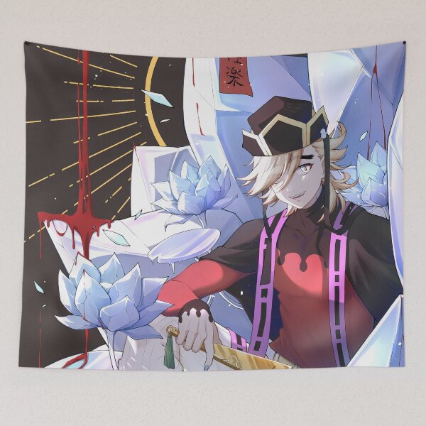 Item preview, Douma Demon Slayer Lotus Throne Portrait designed and sold by B5fivemerch.