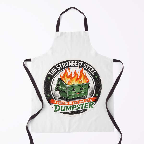 Item preview, The Strongest Steel Is Forged In The Fire Of A Dumpster Tough Guy Humor designed and sold by HumansStuck12.