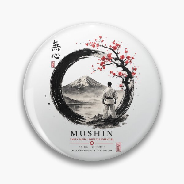 Item preview, Mushin – Empty Mind | Japanese Zen Karate Sumi-e Art designed and sold by AndrewYoko.