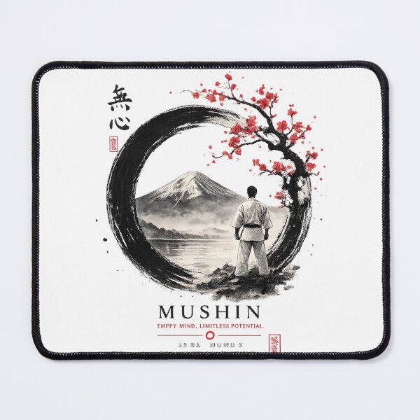 Item preview, Mushin – Empty Mind | Japanese Zen Karate Sumi-e Art designed and sold by AndrewYoko.