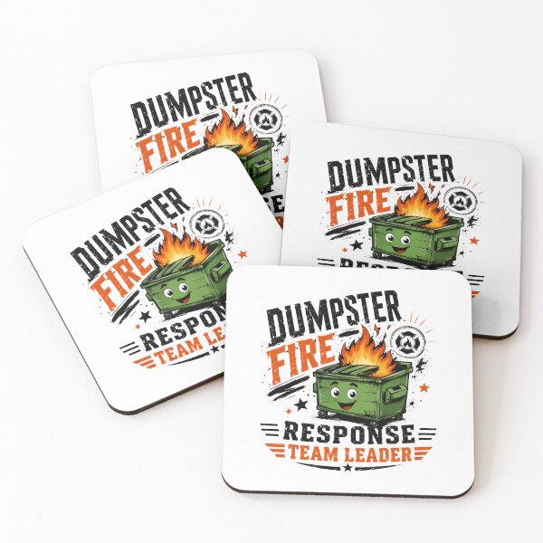 Item preview, Dumpster Fire Response Team Leader Funny Manager Sarcastic Leadership Humor designed and sold by HumansStuck12.