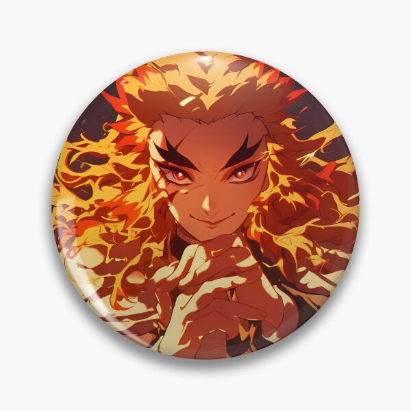 Item preview, Kyojuro Rengoku Demon Slayer Flame Aura Focus designed and sold by B5fivemerch.