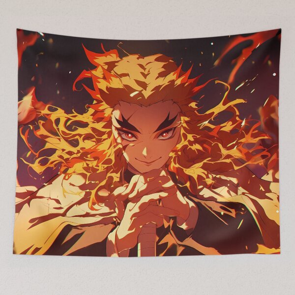 Item preview, Kyojuro Rengoku Demon Slayer Flame Aura Focus designed and sold by B5fivemerch.