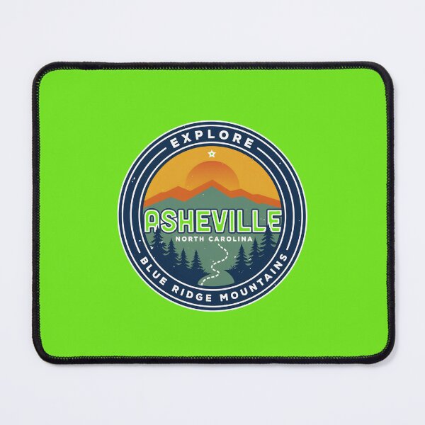 Item preview, Explore Asheville NC | Vintage Blue Ridge Mountains Adventure Badge designed and sold by Timeless Design.