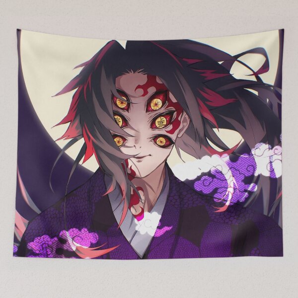 Item preview, Kokushibou Demon Slayer Moon Aura Portrait designed and sold by B5fivemerch.