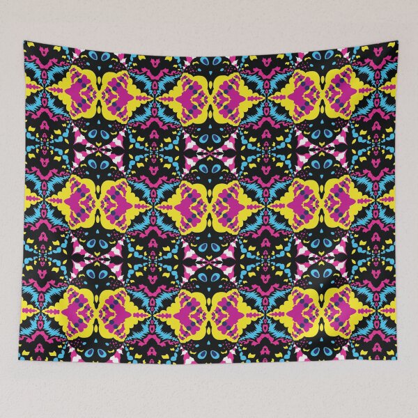 Item preview, Neon Psychedelic Kaleidoscope Rave Seamless Pattern designed and sold by mrhighsky.