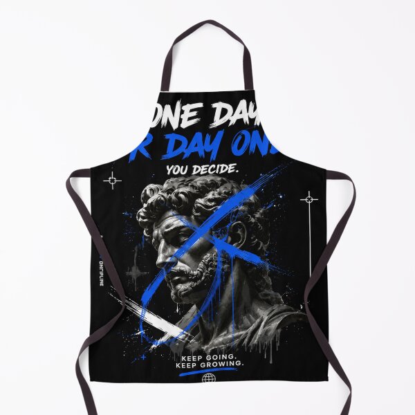 Item preview, One Day or Day One Motivational Statue T-Shirt | Stoic Mindset Quote | David Bust Streetwear Graphic designed and sold by NBT-NOVA.