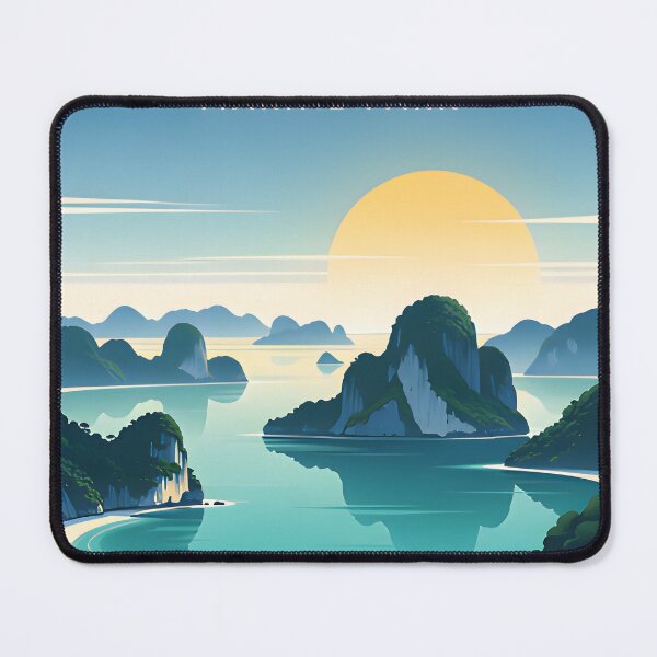 Item preview, Ang Thong Marine Park Thailand Retro Sunset Travel Poster | Vintage Tropical Island Wall Art designed and sold by Spirit of Siam.