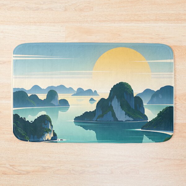 Item preview, Ang Thong Marine Park Thailand Retro Sunset Travel Poster | Vintage Tropical Island Wall Art designed and sold by Spirit of Siam.