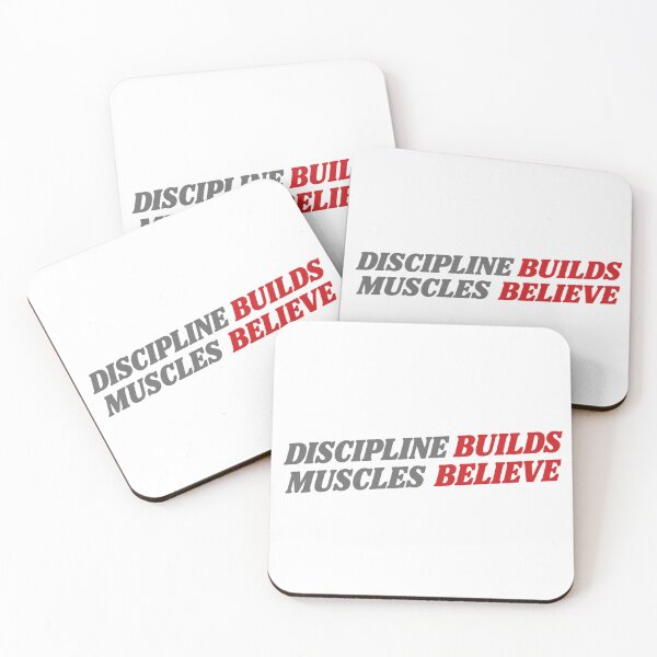Item preview, Discipline Builds Muscles Believe Funny Gym Motivational Gift designed and sold by Digistore1221.