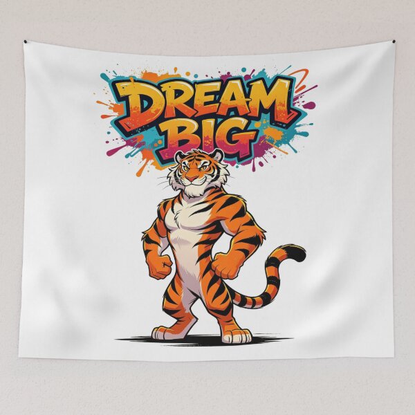 Item preview, Dream Big Tiger Bold Art designed and sold by LINSSEX Style • Urban & Sport Streetwear.