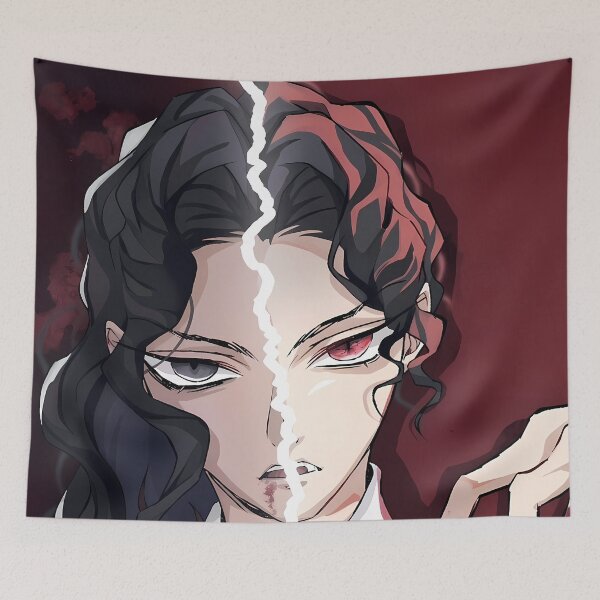 Item preview, Muzan Kibutsuji Demon Slayer Dual Persona Crimson Portrait designed and sold by B5fivemerch.