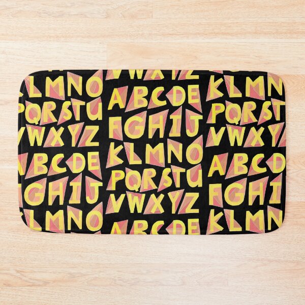 Item preview, Illustrated Alphabet Letters – Yellow by children's artist Carla Daly designed and sold by Carla Daly.