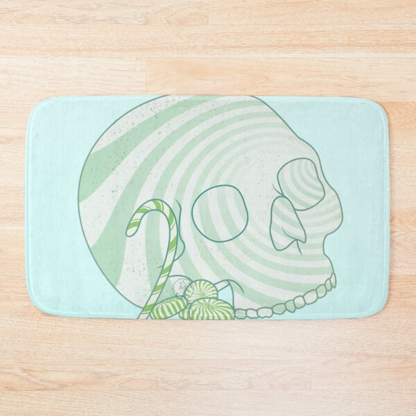 Item preview, Pastel Goth Peppermint Skull designed and sold by Juditangelo.