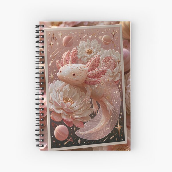 Item preview, Celestial Axolotl Planets Art Print | Cosmic Fantasy Art designed and sold by Moonlit Menagerie.