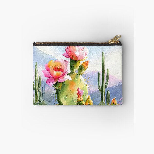 Item preview,  Watercolor Blooming Cactus Southwestern Desert Landscape designed and sold by MargaretWiktor.
