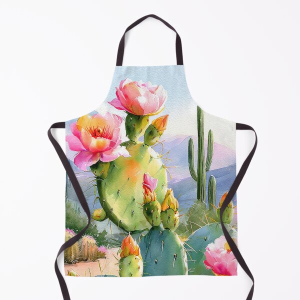 Item preview,  Watercolor Blooming Cactus Southwestern Desert Landscape designed and sold by MargaretWiktor.