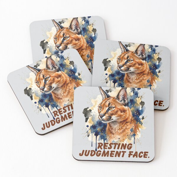 Item preview, Resting Judgment Face Caracal | Funny Introvert Cat Shirt | Sarcastic Wildlife Design designed and sold by Biedroneczka.