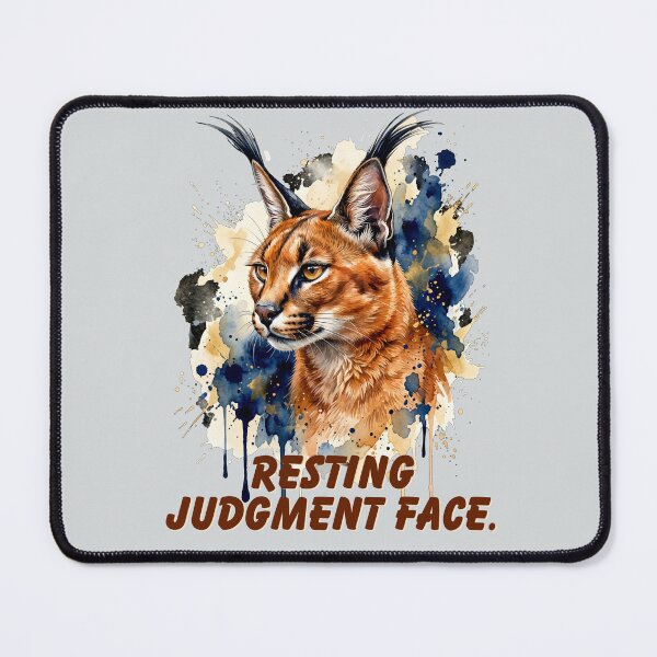 Item preview, Resting Judgment Face Caracal | Funny Introvert Cat Shirt | Sarcastic Wildlife Design designed and sold by Biedroneczka.