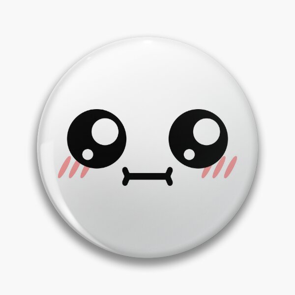 Item preview, Cute kawaii blushing meh face designed and sold by BlushyPrint.