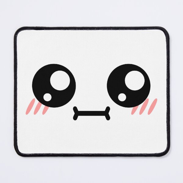 Item preview, Cute kawaii blushing meh face designed and sold by BlushyPrint.