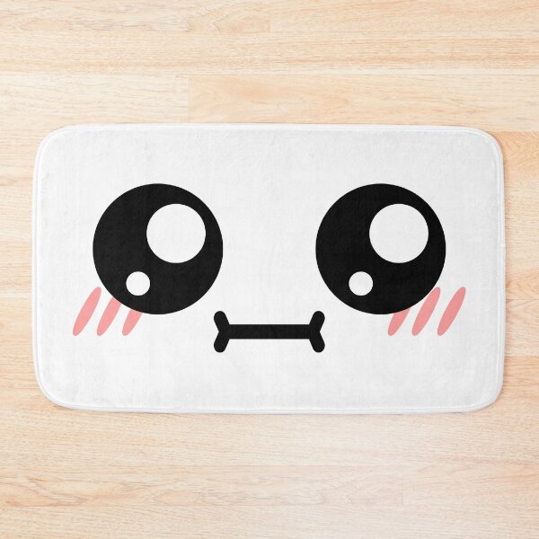 Item preview, Cute kawaii blushing meh face designed and sold by BlushyPrint.