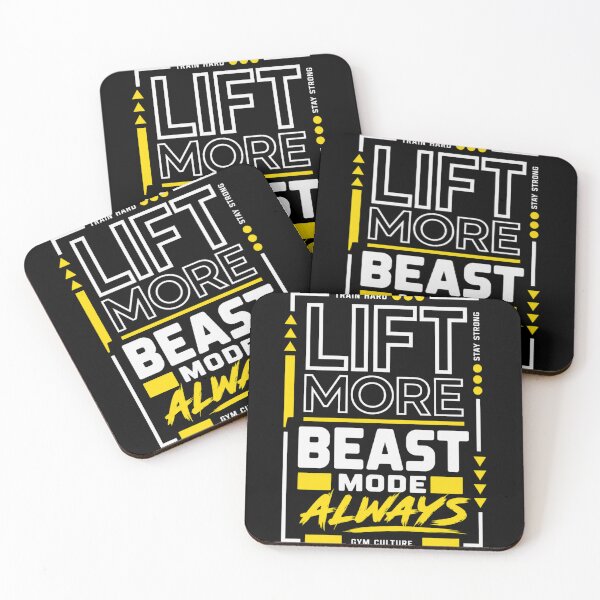 Item preview, Lift More Beast Mode Always - Motivational Gym Workout Quote designed and sold by Digistore1221.