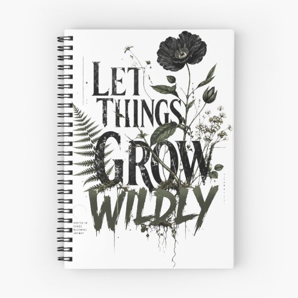 Item preview, Let Things Grow Wildly Vintage Botanical Goth Design designed and sold by THE LUMORA.