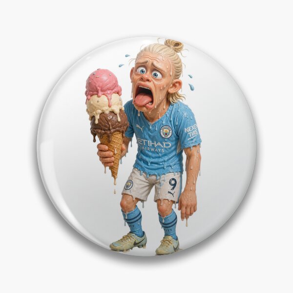 Item preview, Funny Erling Haaland Melting Ice Cream 3D Cartoon designed and sold by mo-carnival.