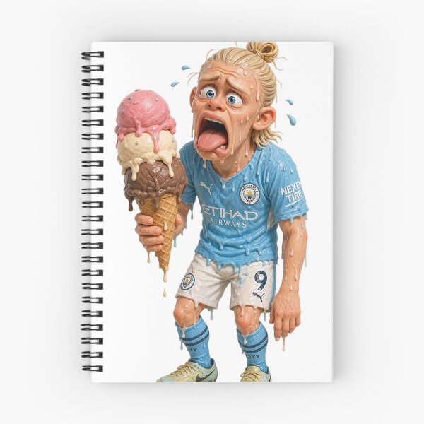 Item preview, Funny Erling Haaland Melting Ice Cream 3D Cartoon designed and sold by mo-carnival.