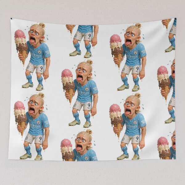 Item preview, Funny Erling Haaland Melting Ice Cream 3D Cartoon designed and sold by mo-carnival.