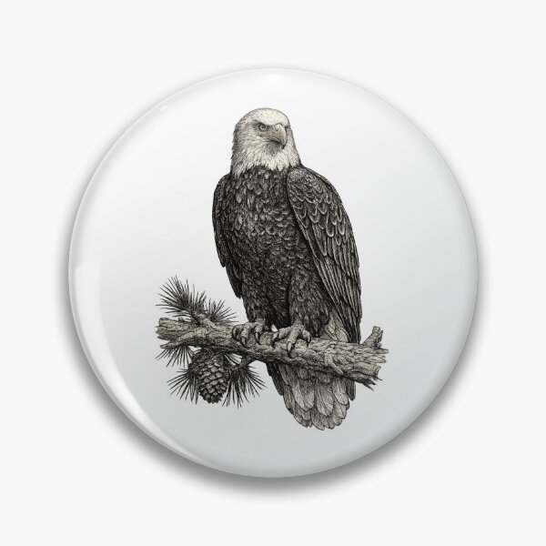 Item preview, Bald Eagle Forest Sentinel designed and sold by KrungiT Design .