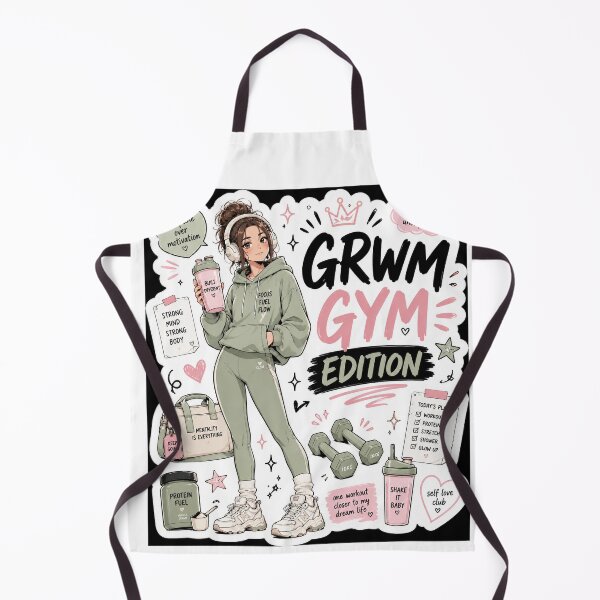 Item preview, cute GRWM Gym editionstickers pack designed and sold by vibeartstudio99.