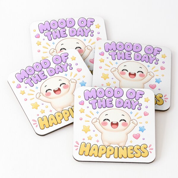 Item preview, Mood Of The Day Happiness | Kawaii Positive Vibes Cute Art designed and sold by Dulxoz.