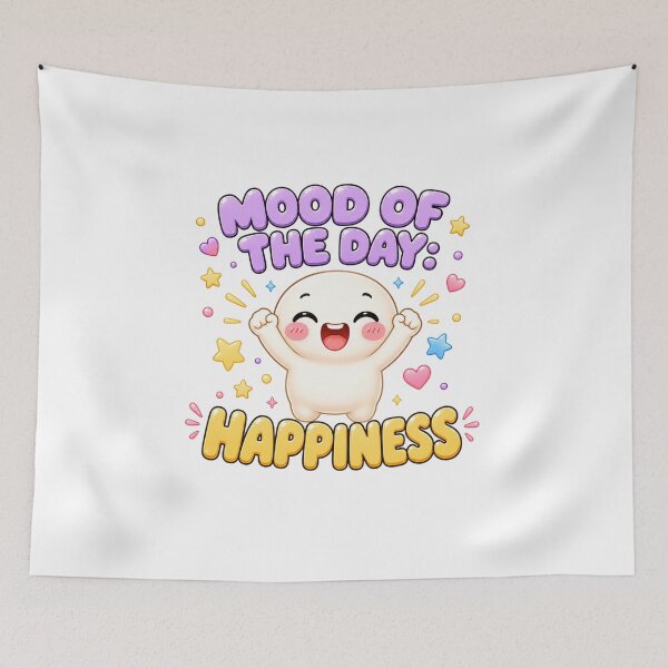 Item preview, Mood Of The Day Happiness | Kawaii Positive Vibes Cute Art designed and sold by Dulxoz.
