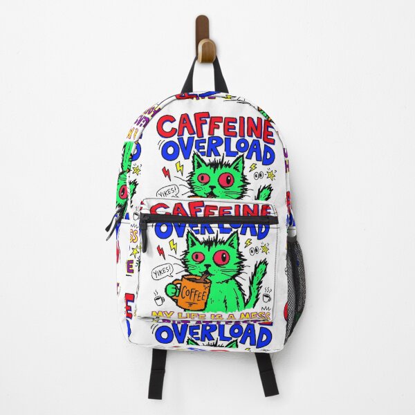 Item preview, Overload Coffee Cat Chaos Gen Z Aesthetic Meme designed and sold by ART ATTACK ZONE.