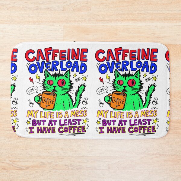Item preview, Overload Coffee Cat Chaos Gen Z Aesthetic Meme designed and sold by ART ATTACK ZONE.