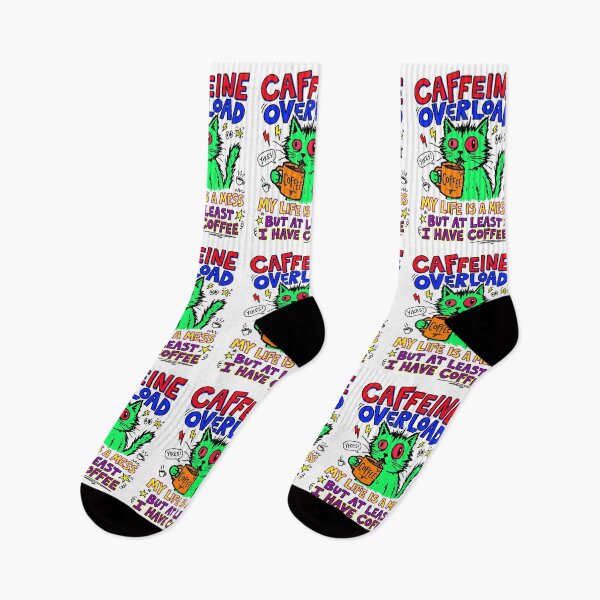 Item preview, Overload Coffee Cat Chaos Gen Z Aesthetic Meme designed and sold by ART ATTACK ZONE.