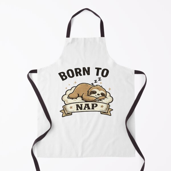 Item preview, Born To Nap Funny Sloth Vintage Retro Sleep Lover Design designed and sold by AM*ART.