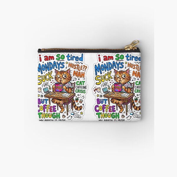 Item preview, Monday Coffee Cat Chaos Gen Z Aesthetic Meme designed and sold by ART ATTACK ZONE.