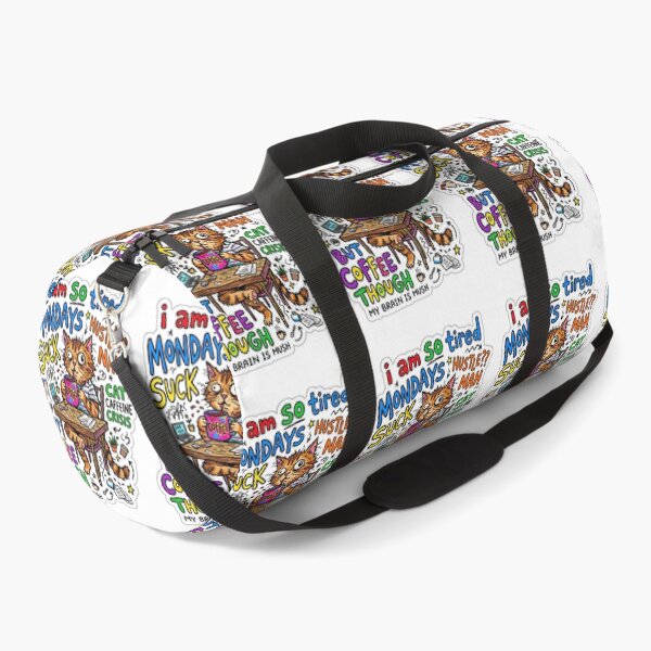 Item preview, Monday Coffee Cat Chaos Gen Z Aesthetic Meme designed and sold by ART ATTACK ZONE.