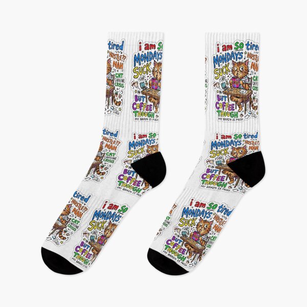 Item preview, Monday Coffee Cat Chaos Gen Z Aesthetic Meme designed and sold by ART ATTACK ZONE.