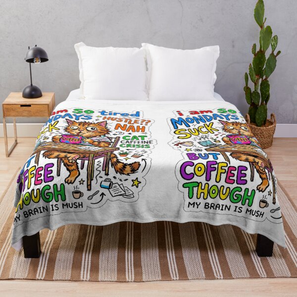 Item preview, Monday Coffee Cat Chaos Gen Z Aesthetic Meme designed and sold by ART ATTACK ZONE.