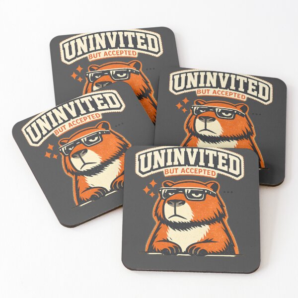 Item preview, Unbothered Capybara - Uninvited But Accepted | Nonchalant designed and sold by BeanToePets.