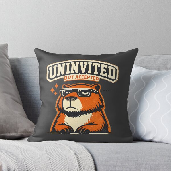 Item preview, Unbothered Capybara - Uninvited But Accepted | Nonchalant designed and sold by BeanToePets.